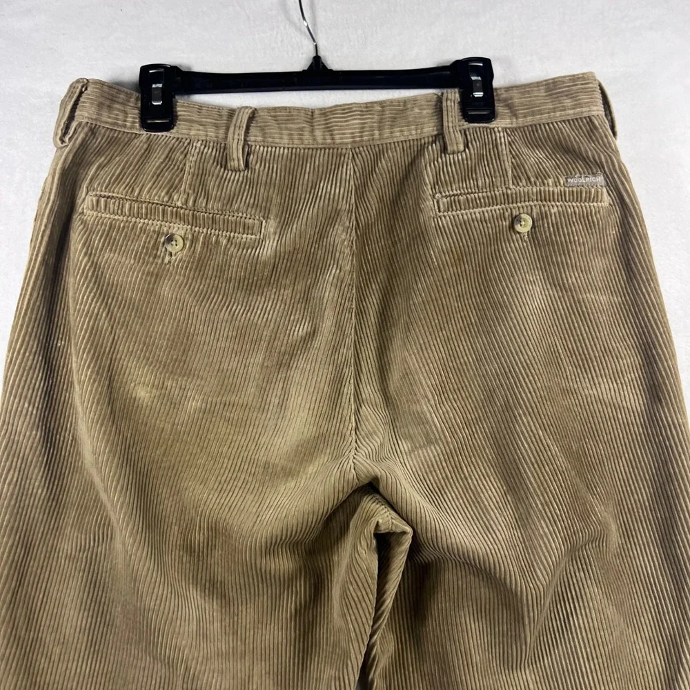 WOOLRICH Khaki Corduroy Pants‎ Mens Size 36x27 Relaxed Fit Grunge Granola